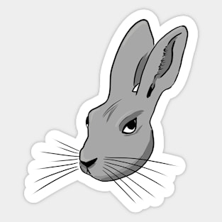 Her Hare Here 01 Sticker